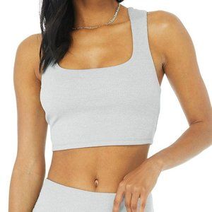 ALO Yoga Light Gray Crop Top